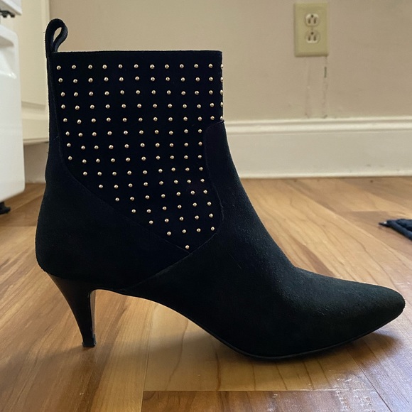 ZARA SUEDE ANKLE KITTEN HEEL BOOTS :D - Picture 5 of 16